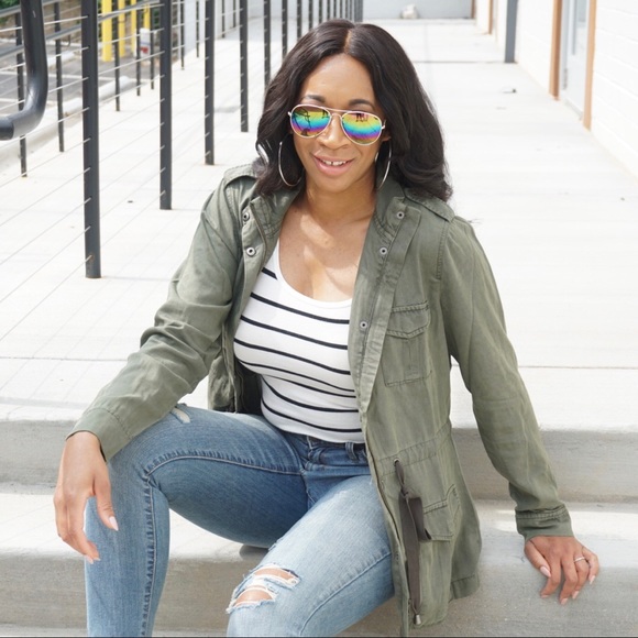 On the go Olive Green Jacket - Picture 2 of 3